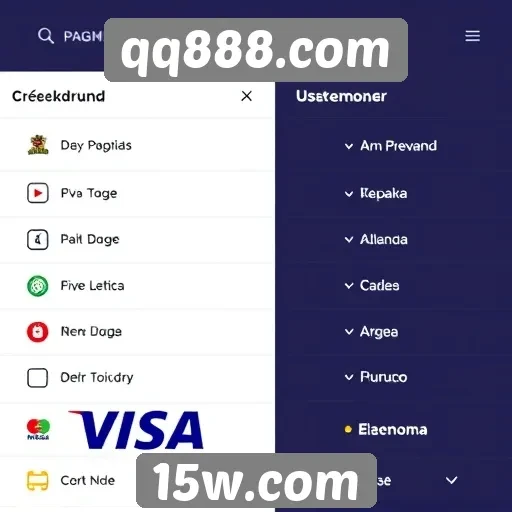 Opções de pagamento disponíveis em qq888.com